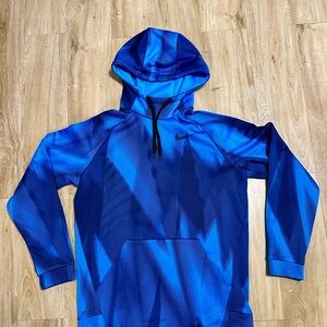 Nike Men's Blue Hoodie dri fit size M